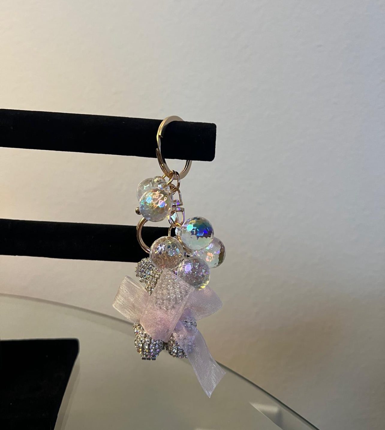 Zirconia little bear key chain