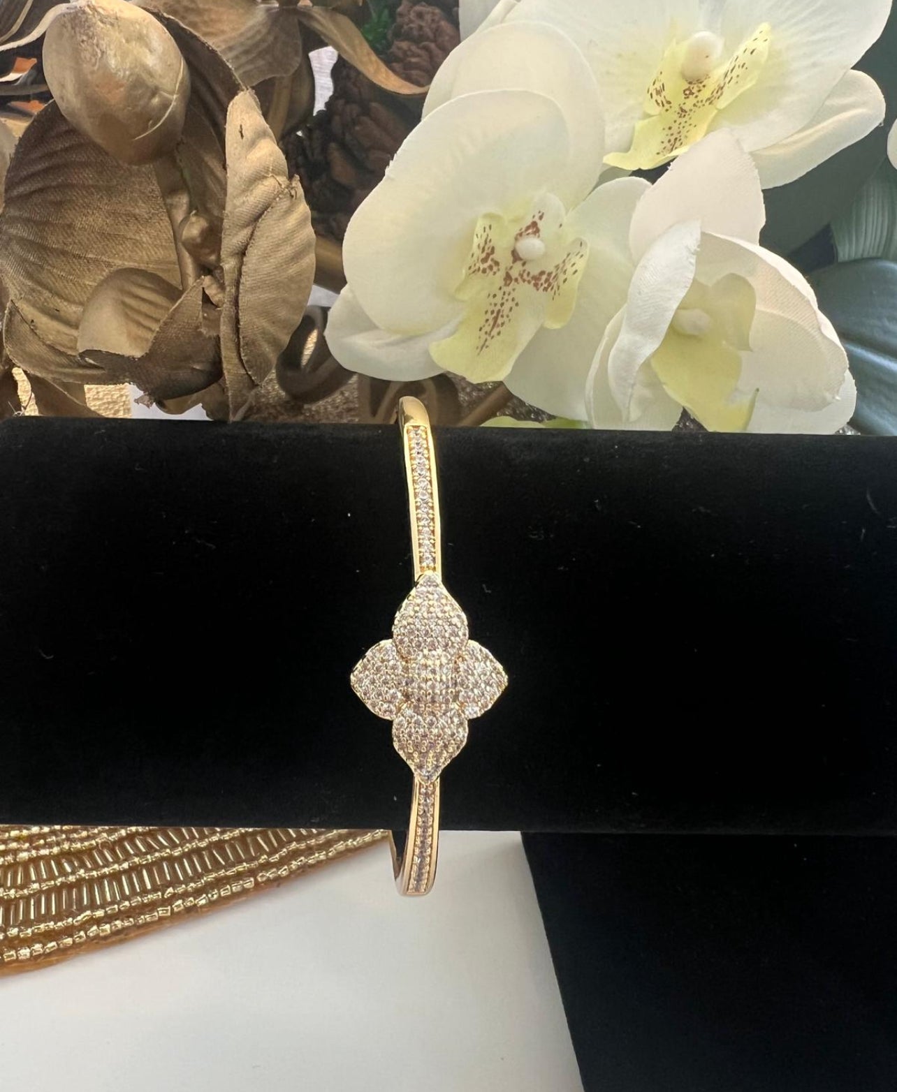 Flower zirconia bracelet