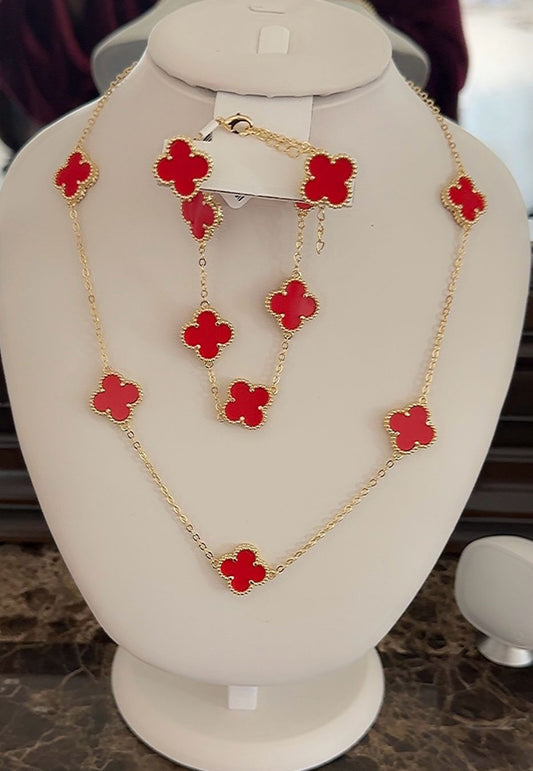 Clover Set bracelet and necklace