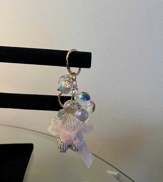 Zirconia little bear key chain
