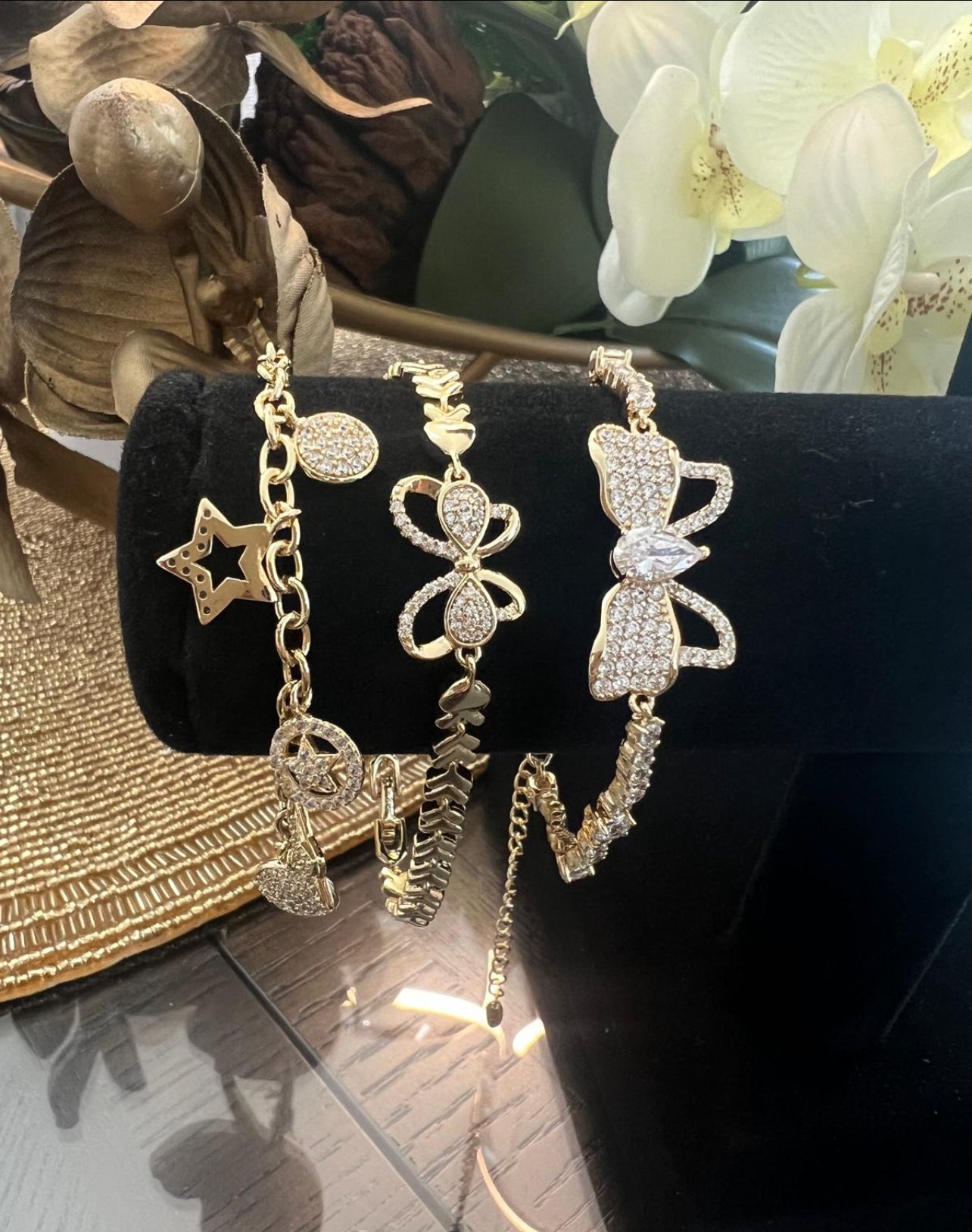 Big butterfly  zirconia bracelet